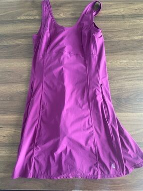 Lole Sleeveless A-Line Mini Dress in Magenta